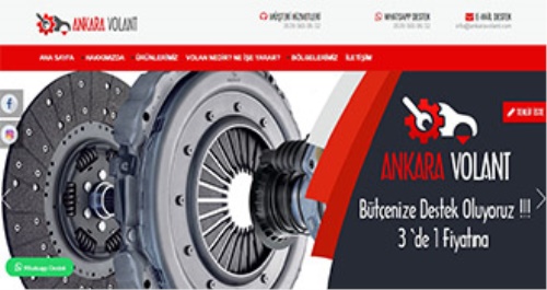 Ankara Volant Revizyonu Web Sayfası Açıldı.